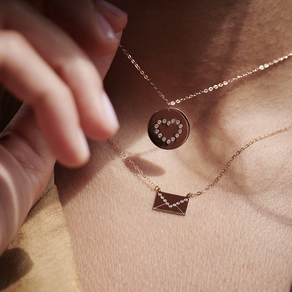 Náhrdelník s diamanty Letter of Love