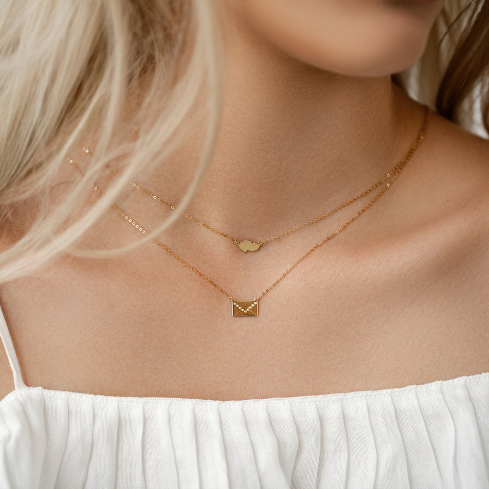 Náhrdelník s diamanty Letter of Love