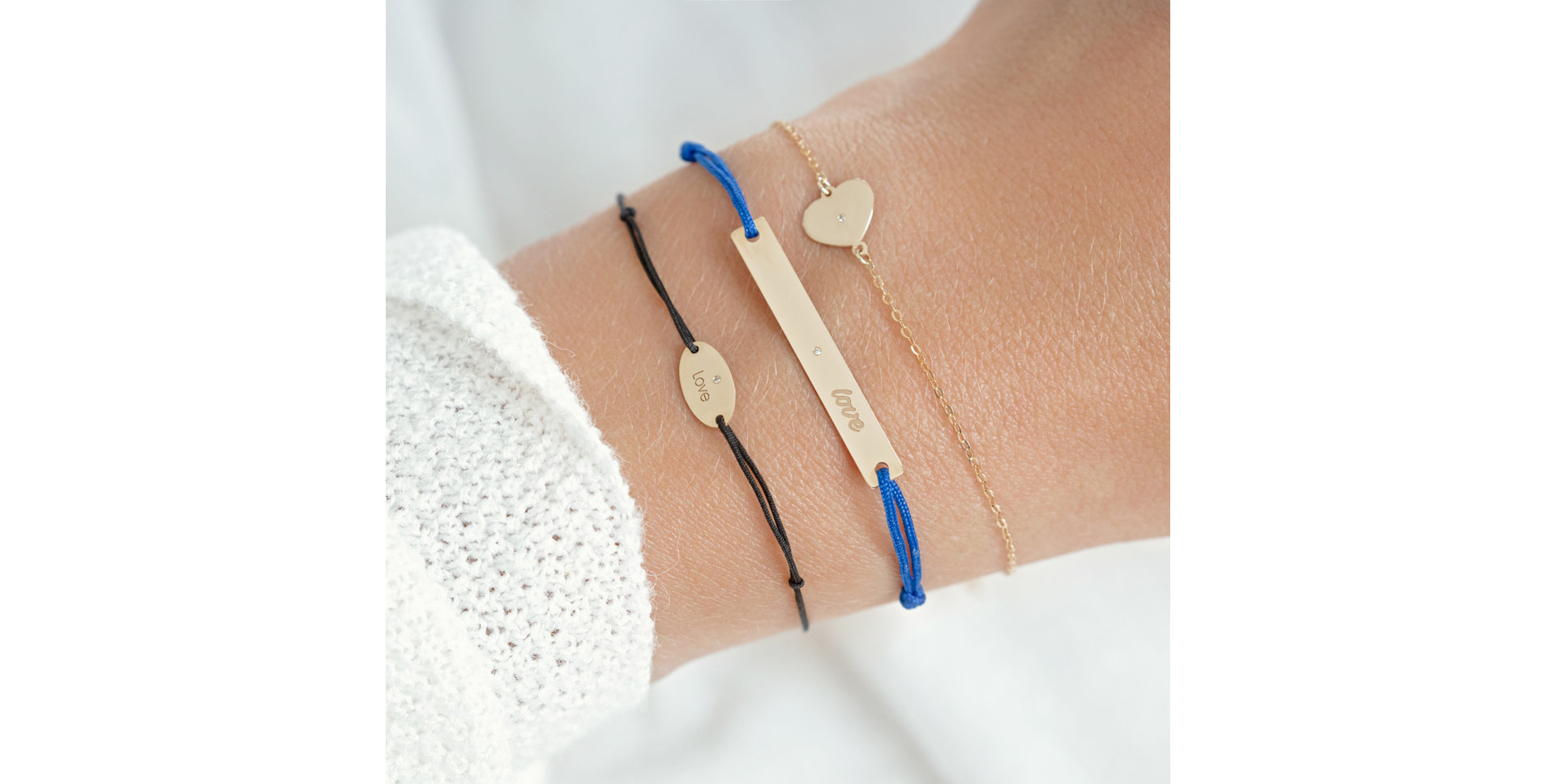 Náramek s diamantem Diamond Heart