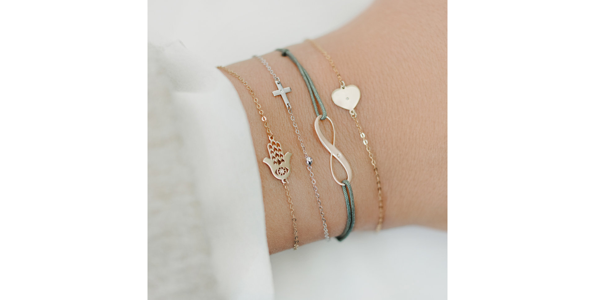 Náramek s diamantem Diamond Heart