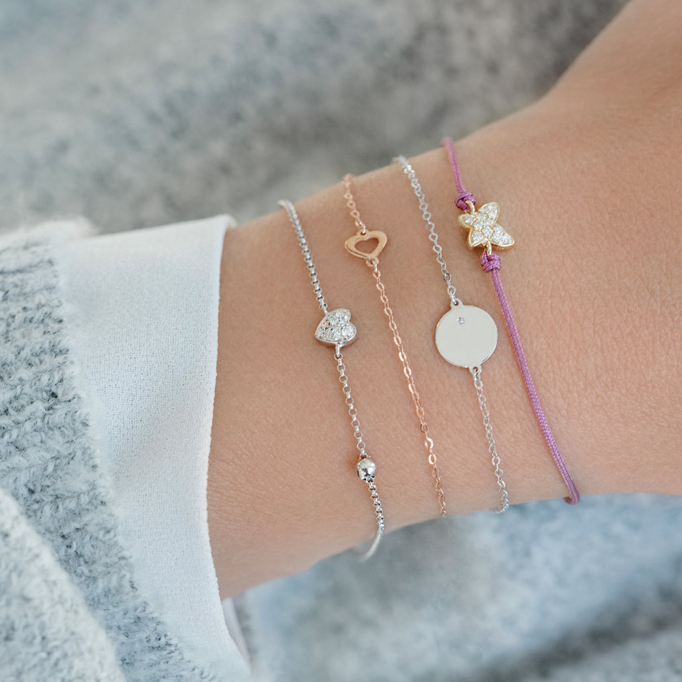 Náramek s diamantem One Heart