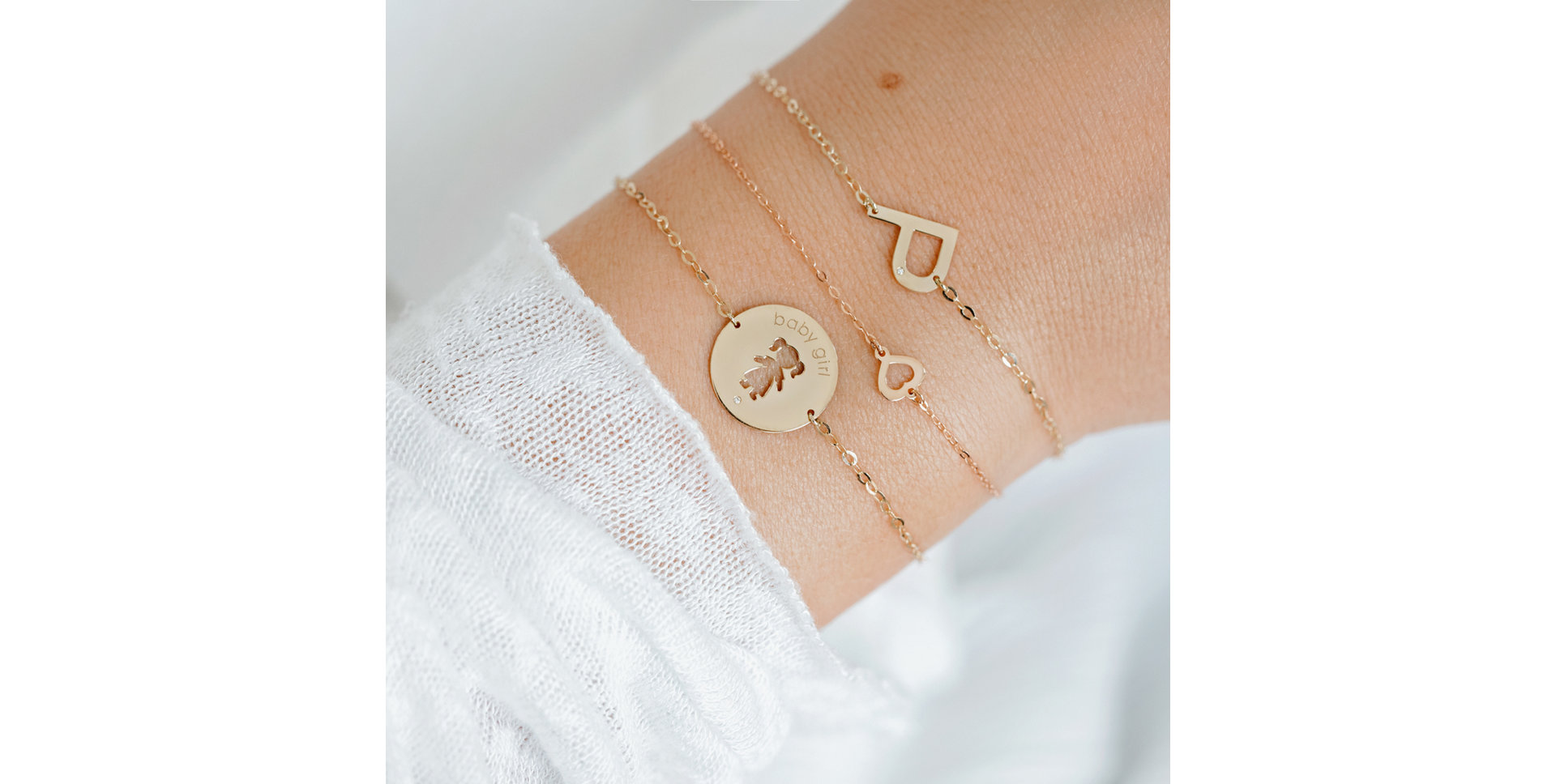 Náramek s diamantem One Heart