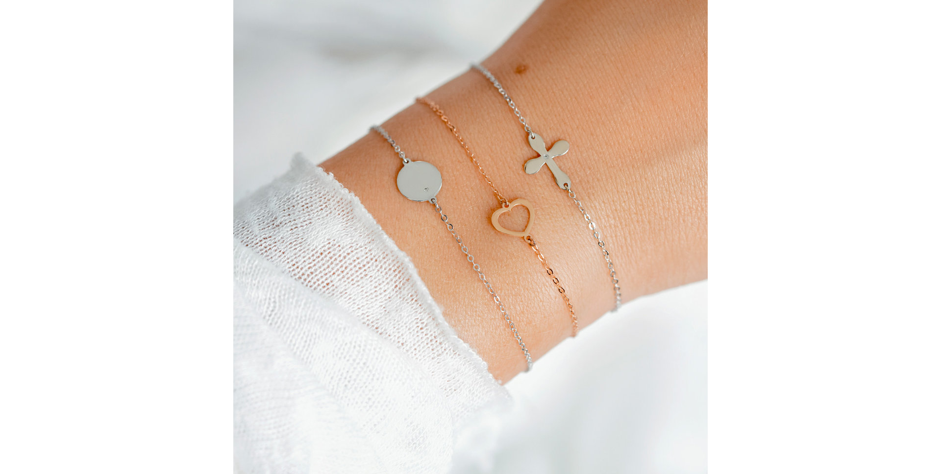 Náramek s diamantem One Heart