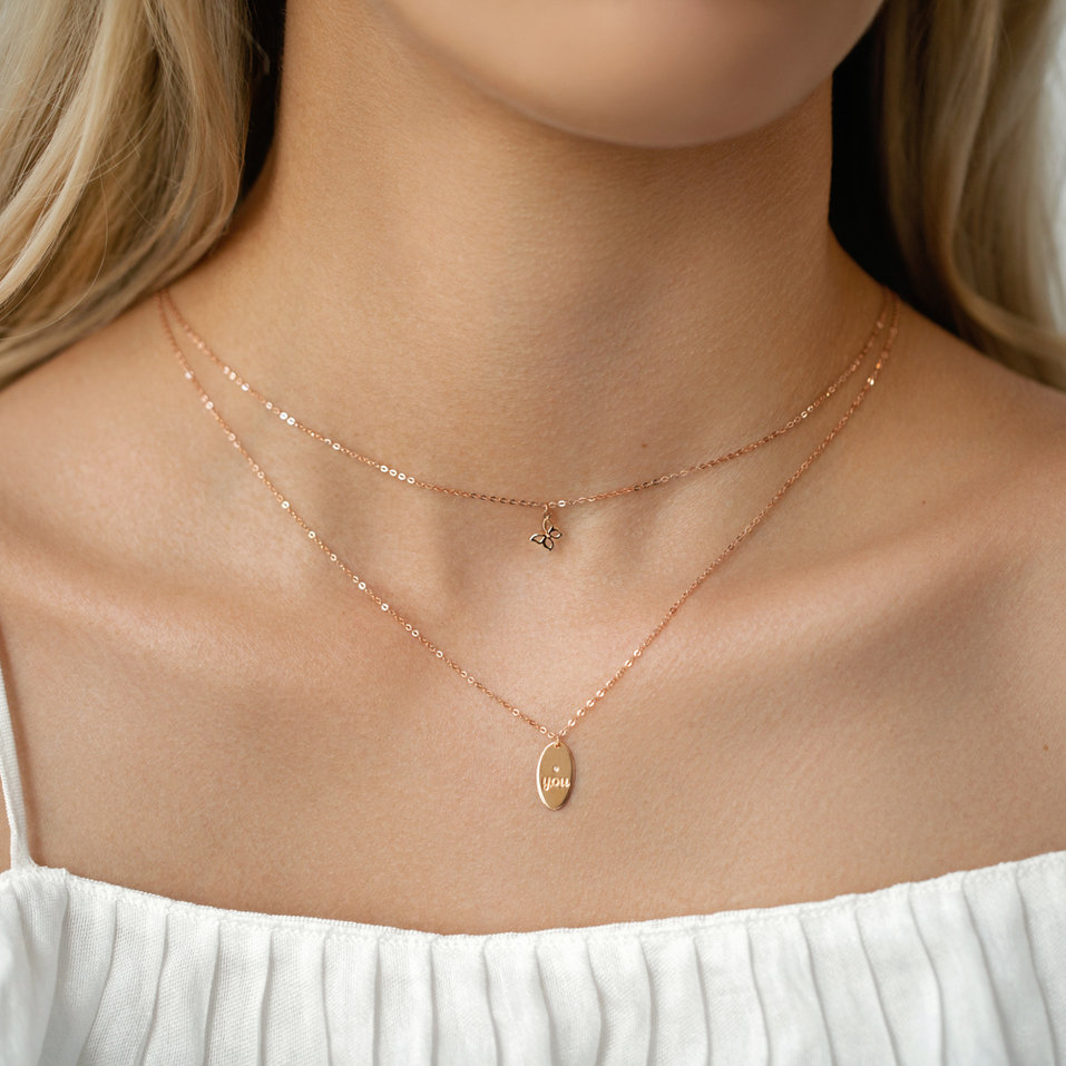 Náhrdelník s diamantem Extraordinary Butterfly