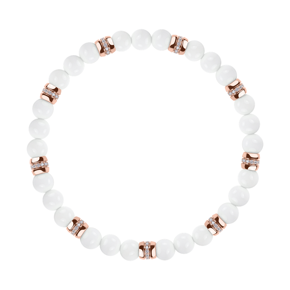 Náramek s diamanty a acháty Neverending Style