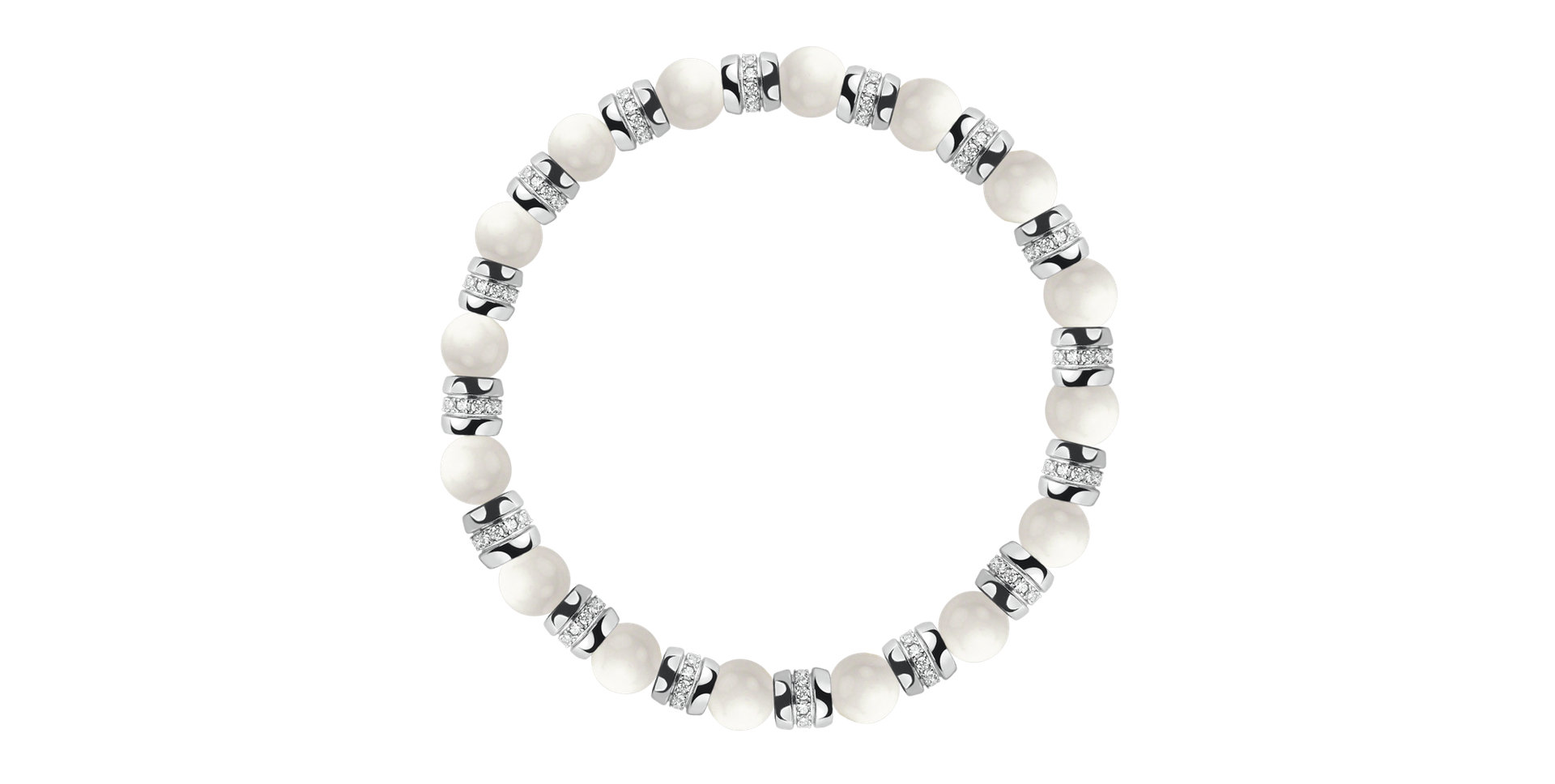 Náramek s diamanty a acháty Essential Shine