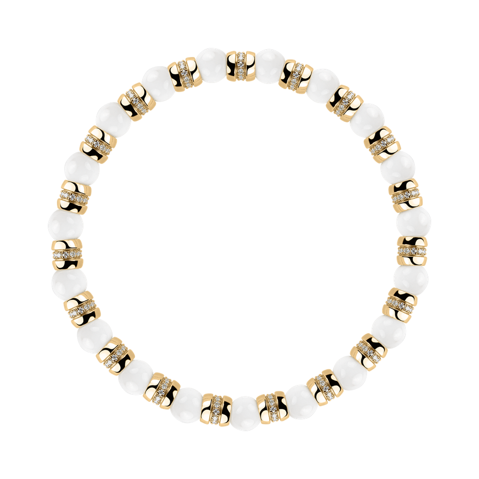 Náramek s diamanty a acháty Essential Shine