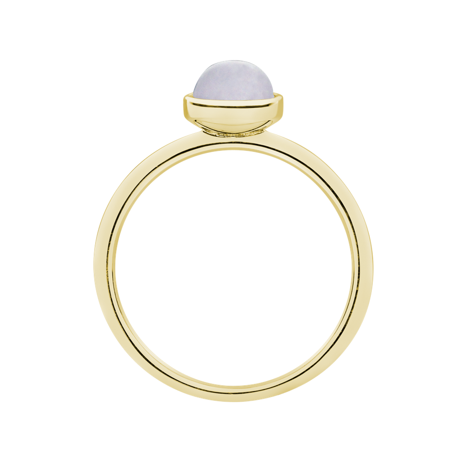 Prsten s chalcedonem blue Bonbon
