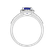 Prsten s diamanty a tanzanitem Princess4