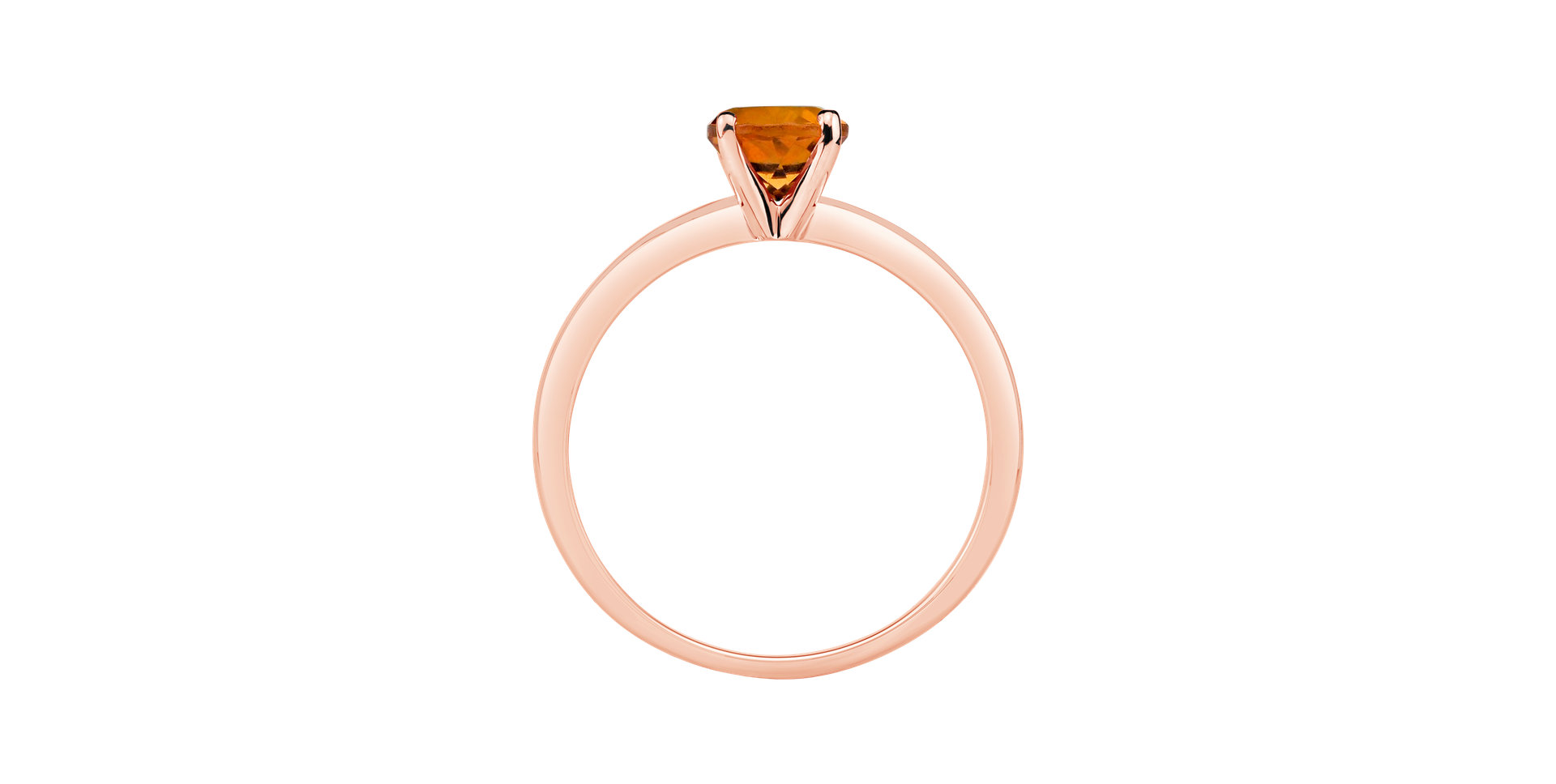 Prsten s citrínem madeira Bonbon