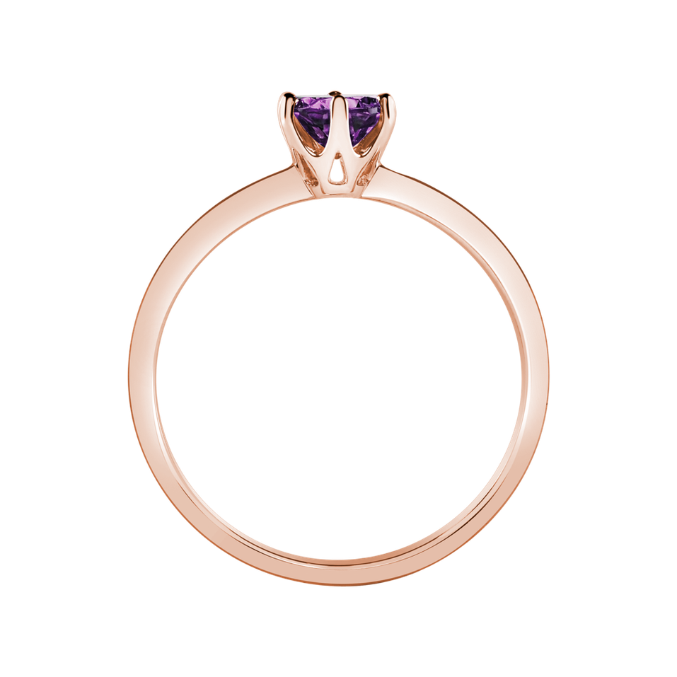 Prsten s ametystem brazil Bonbon