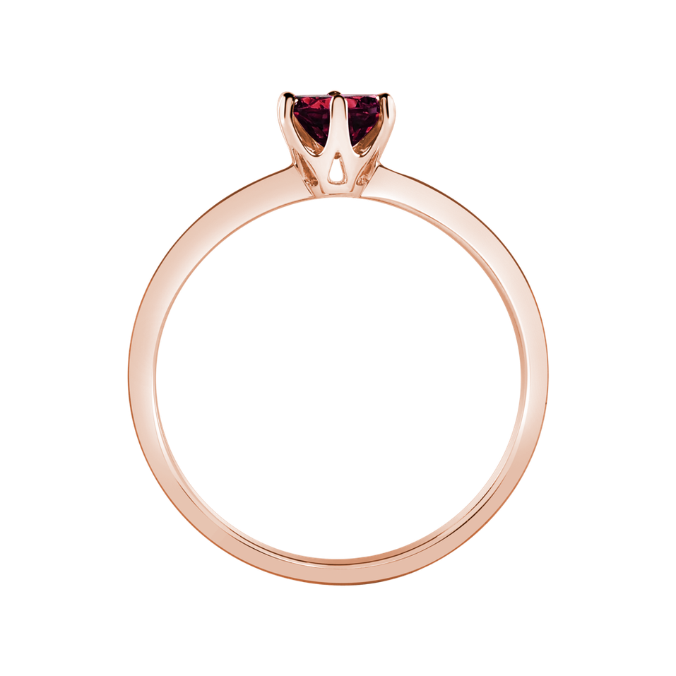 Prsten s rhodolitem Bonbon