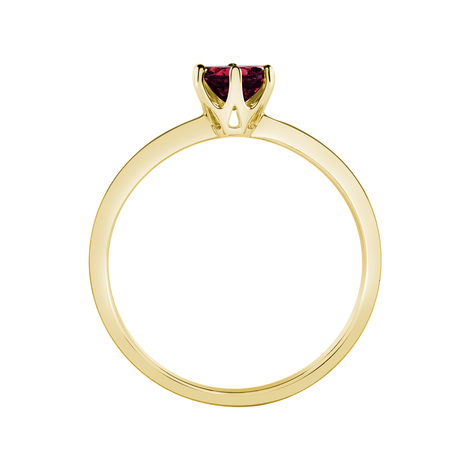 Prsten s rhodolitem Bonbon