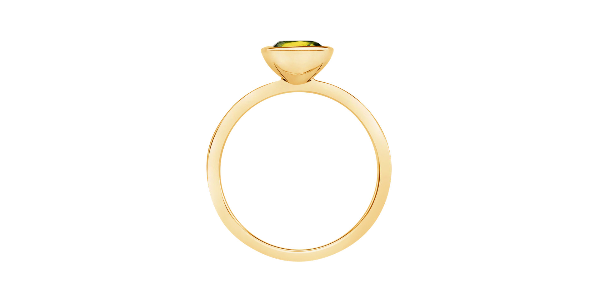 Prsten s peridotem Space Bonbon