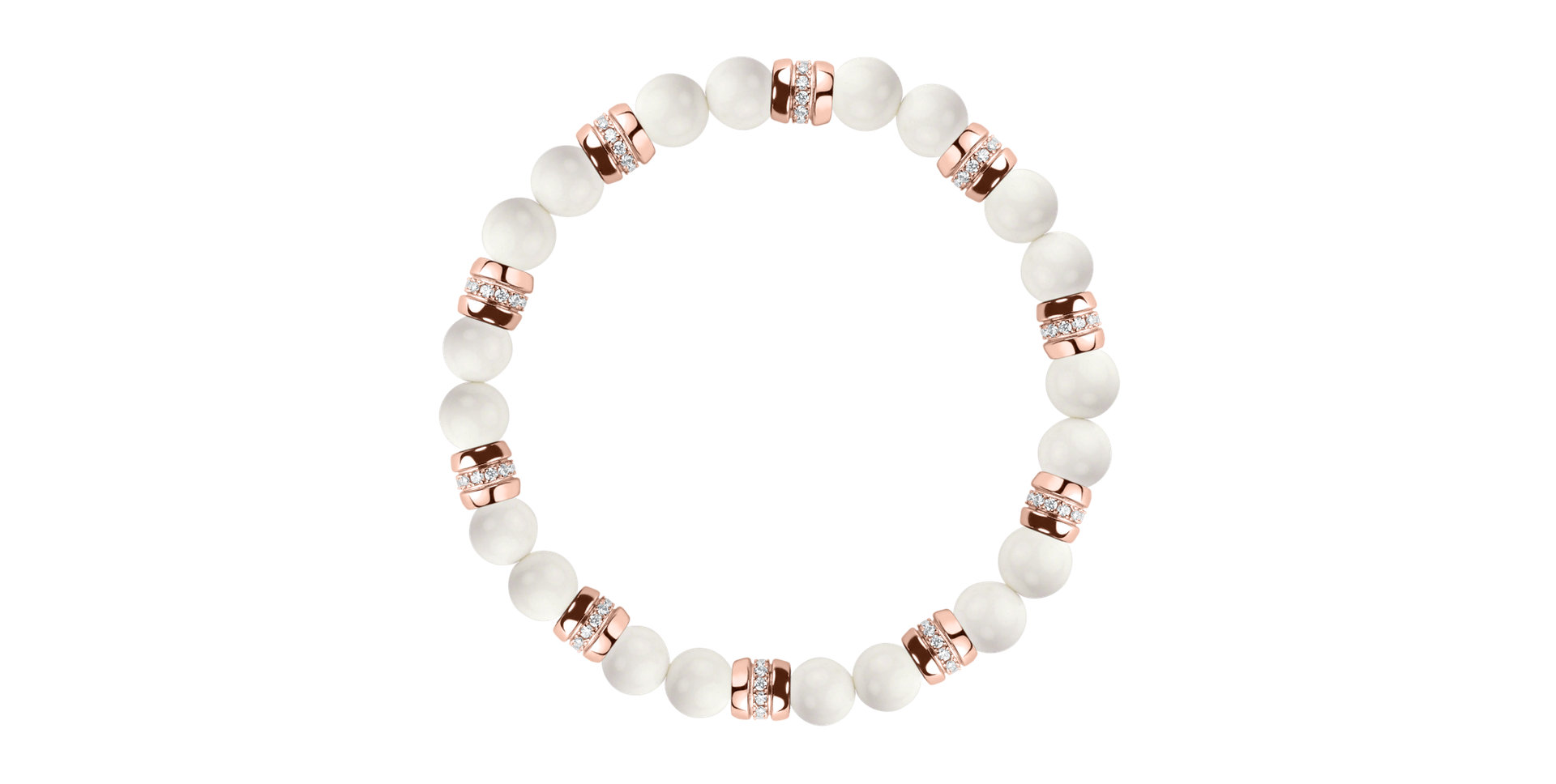 Náramek s diamanty a acháty Moonlight Jewel