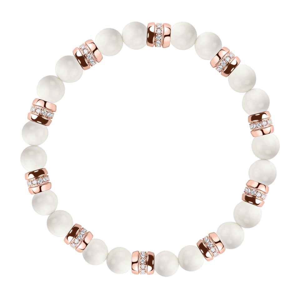 Náramek s diamanty a acháty Moonlight Jewel