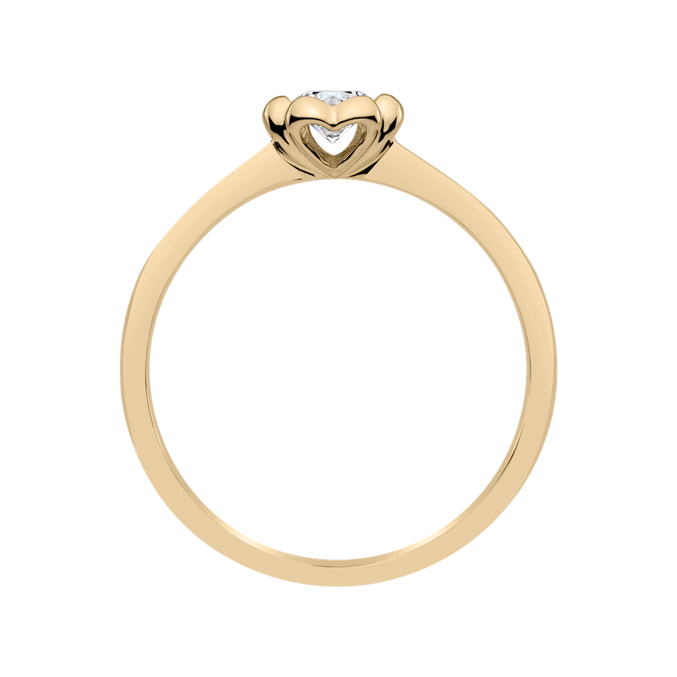 Prsten s diamantem Blooming Love