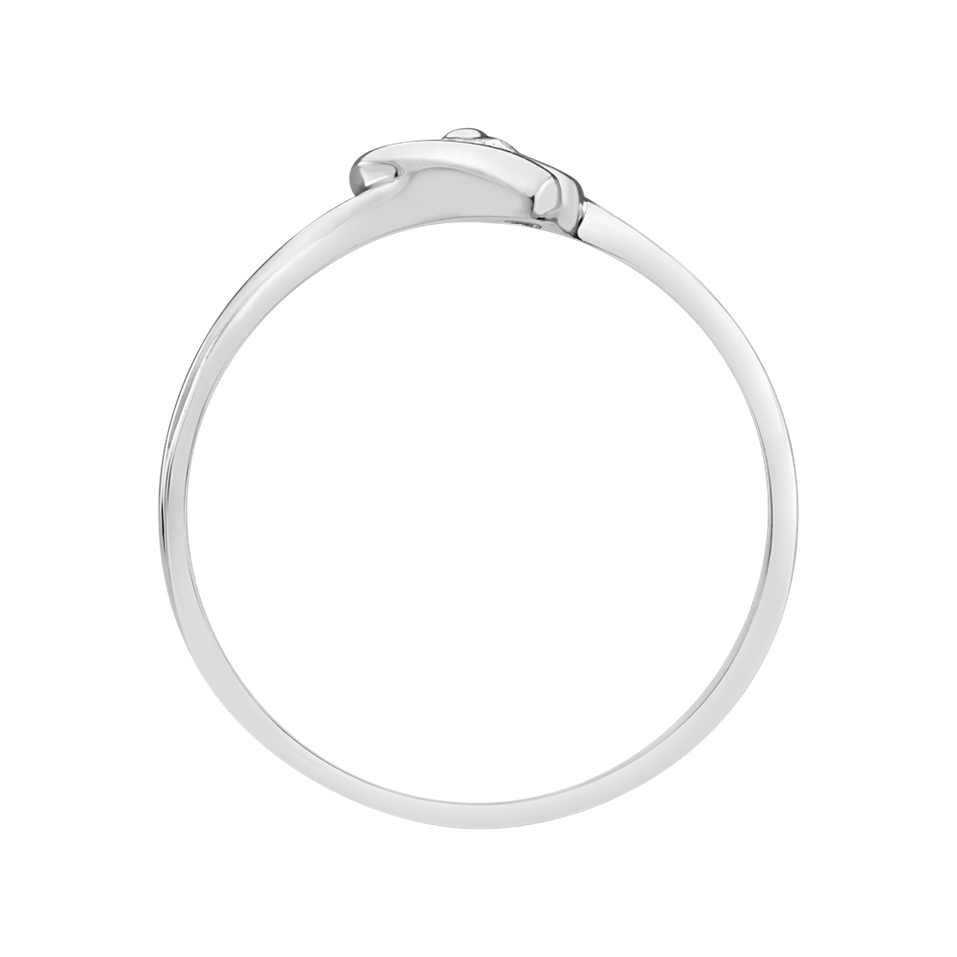 Prsten s diamantem Love Message