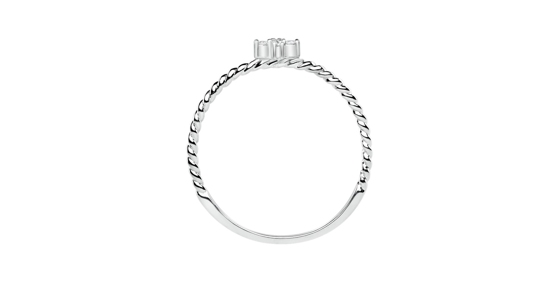 Prsten s diamanty Cross