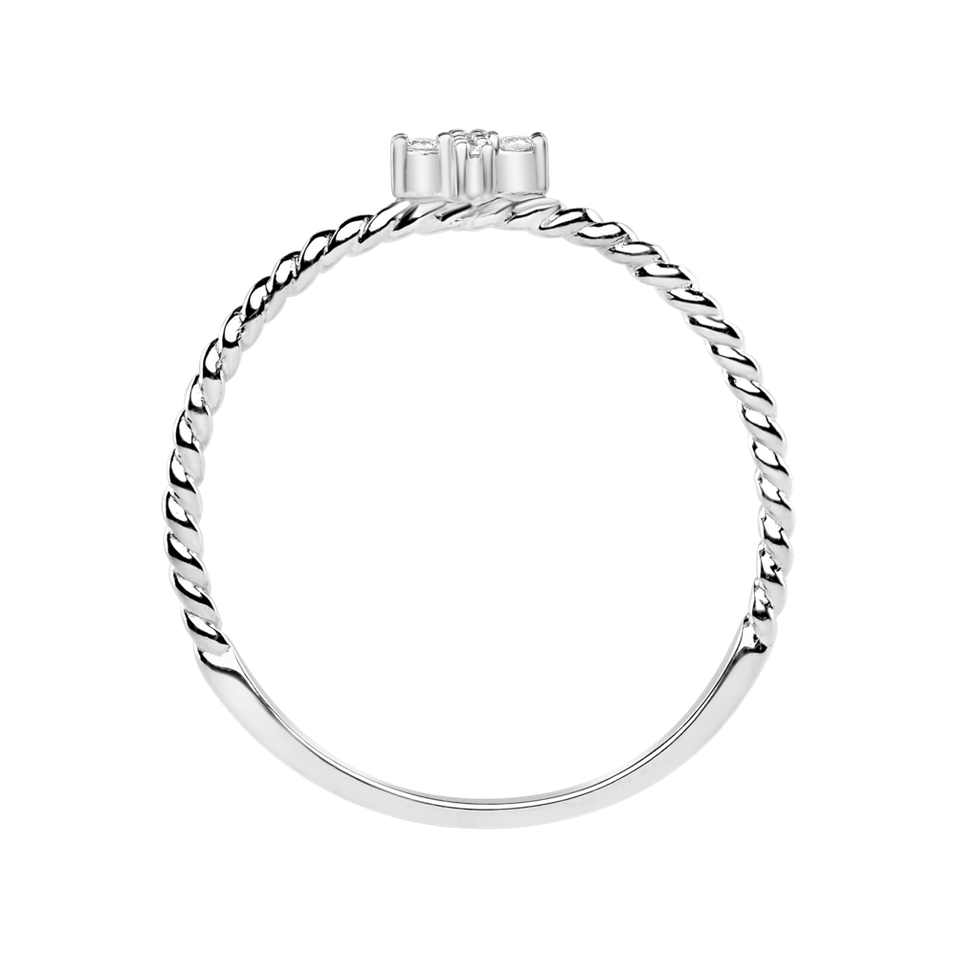 Prsten s diamanty Cross