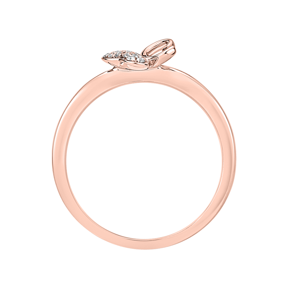 Prsten s diamanty Butterfly