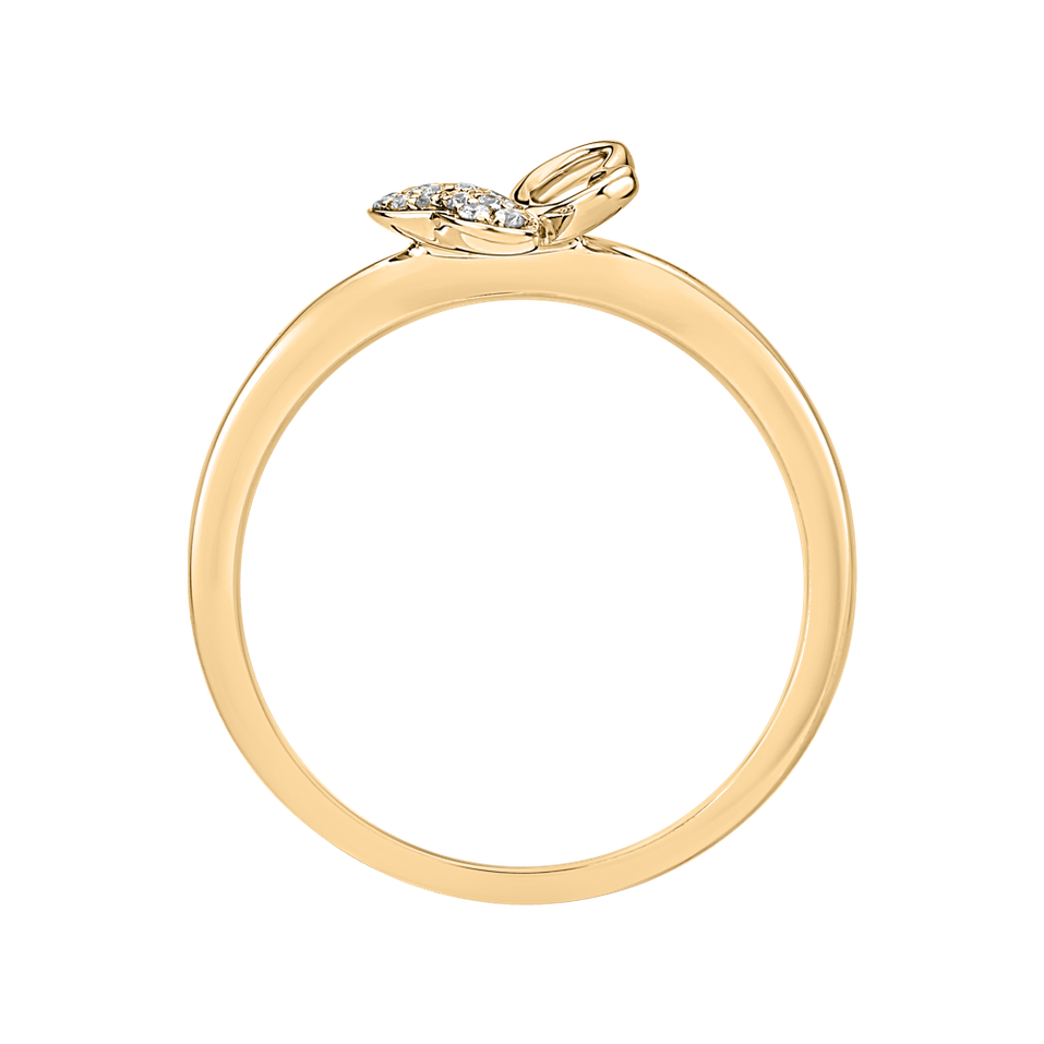 Prsten s diamanty Butterfly