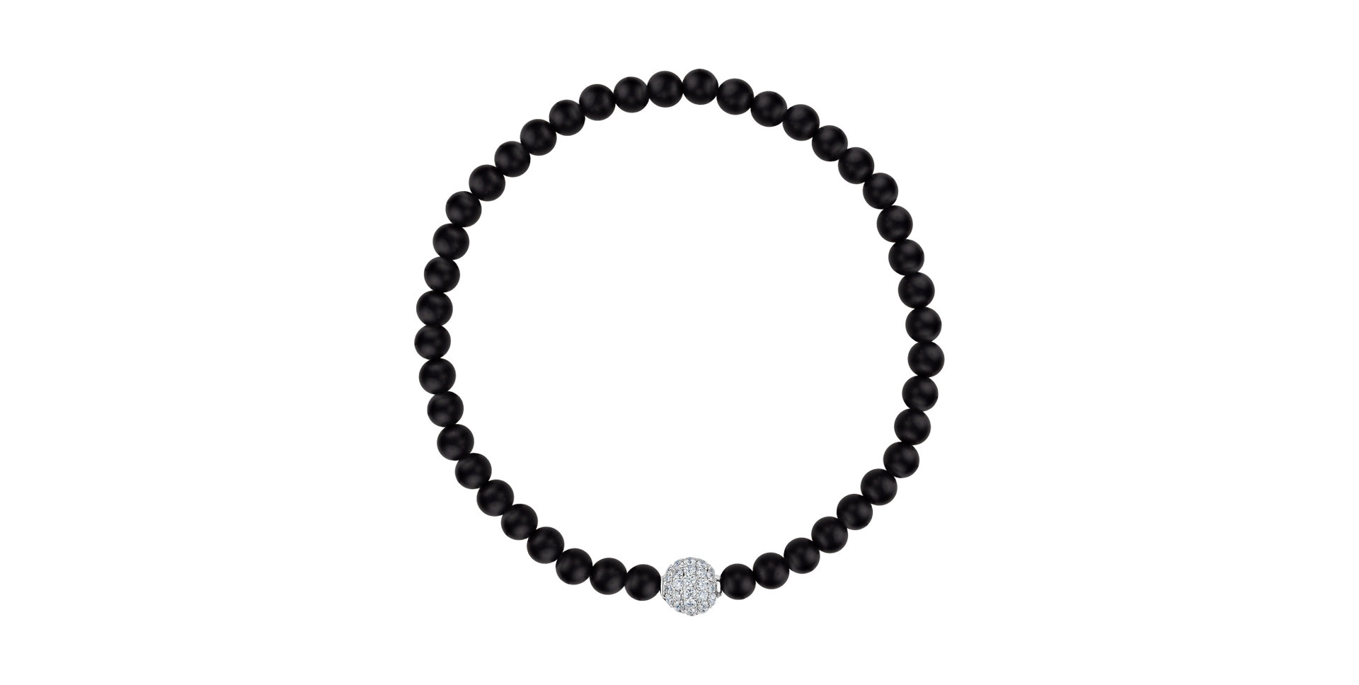 Náramek s diamanty a acháty Armel