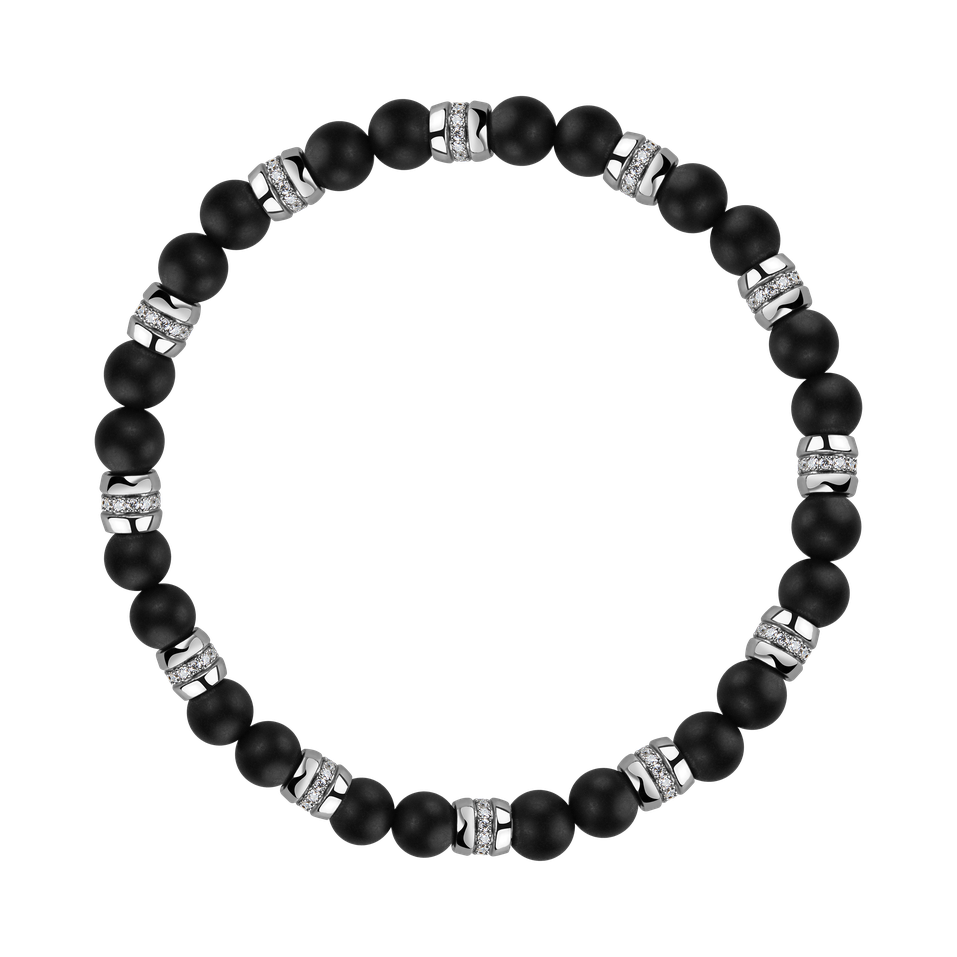 Náramek s diamanty a acháty Moonlight Jewel