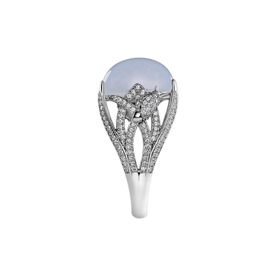 Prsten s chalcedonem a diamanty Fascinating Ladyship