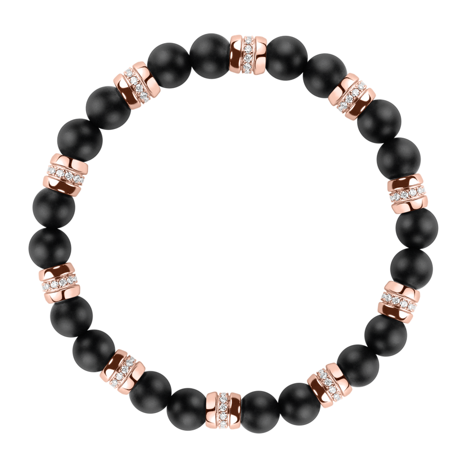 Náramek s diamanty a acháty Moonlight Jewel