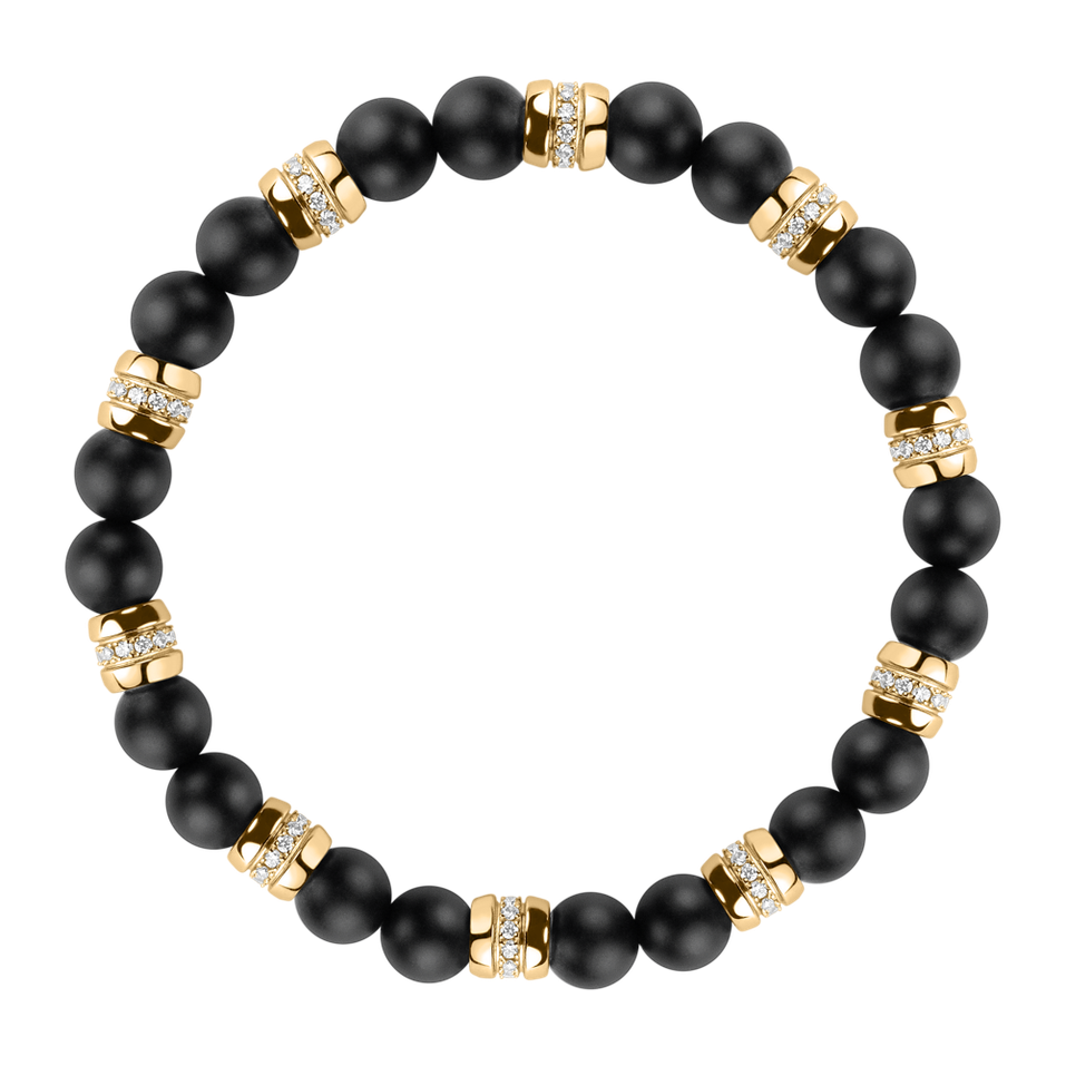 Náramek s diamanty a acháty Moonlight Jewel