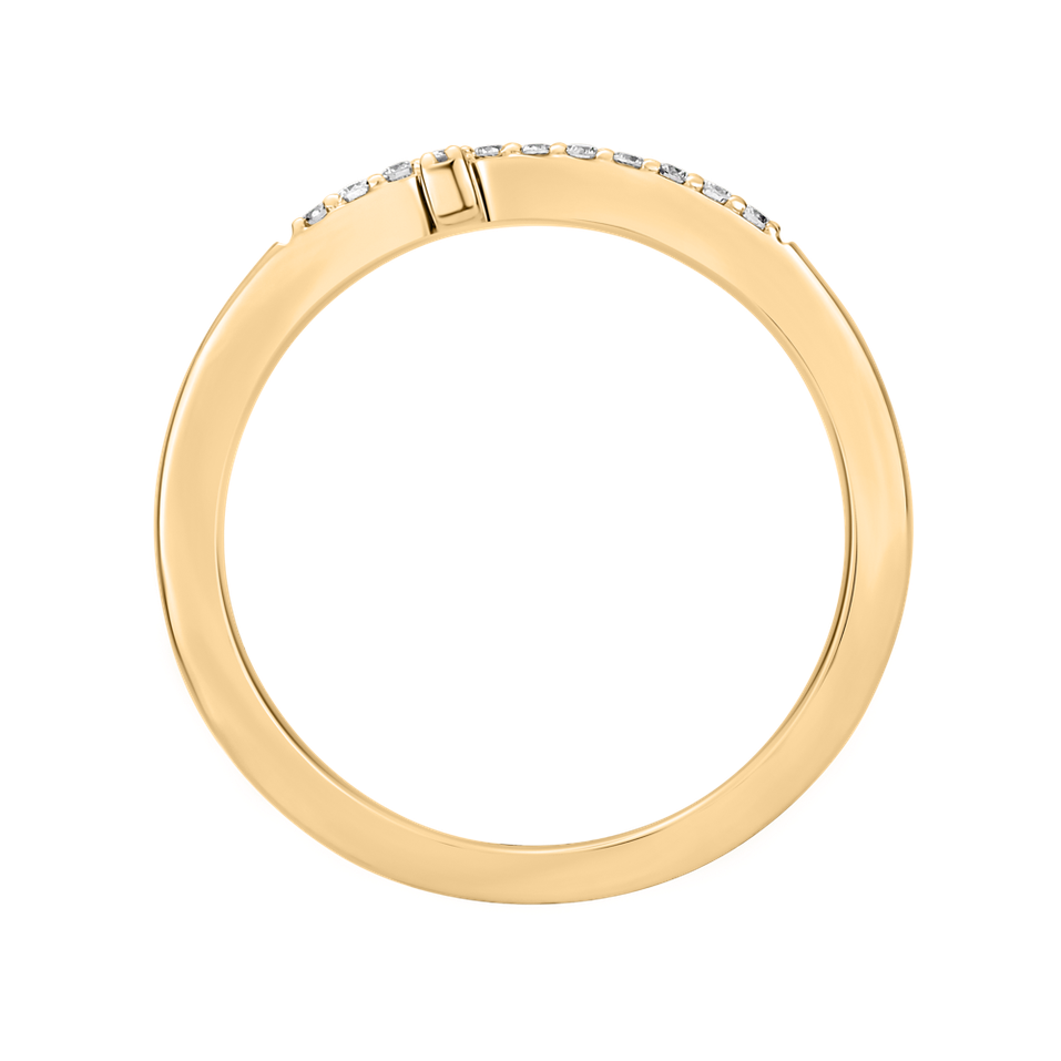 Prsten s diamanty Cross