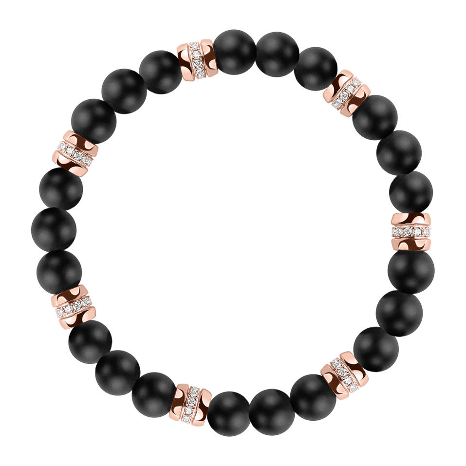 Náramek s diamanty a acháty Neverending Style