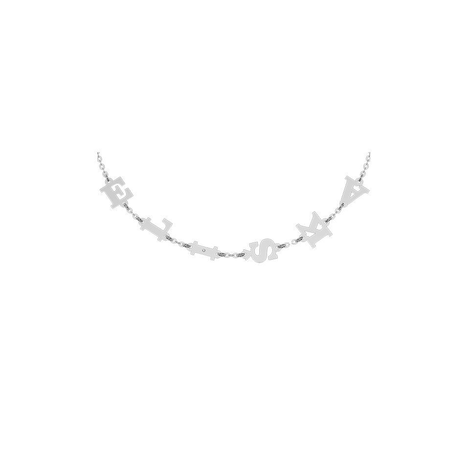 Náramek s diamantem Big Letters