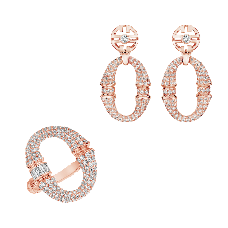 Náušnice s diamanty Morpheus Ribbon