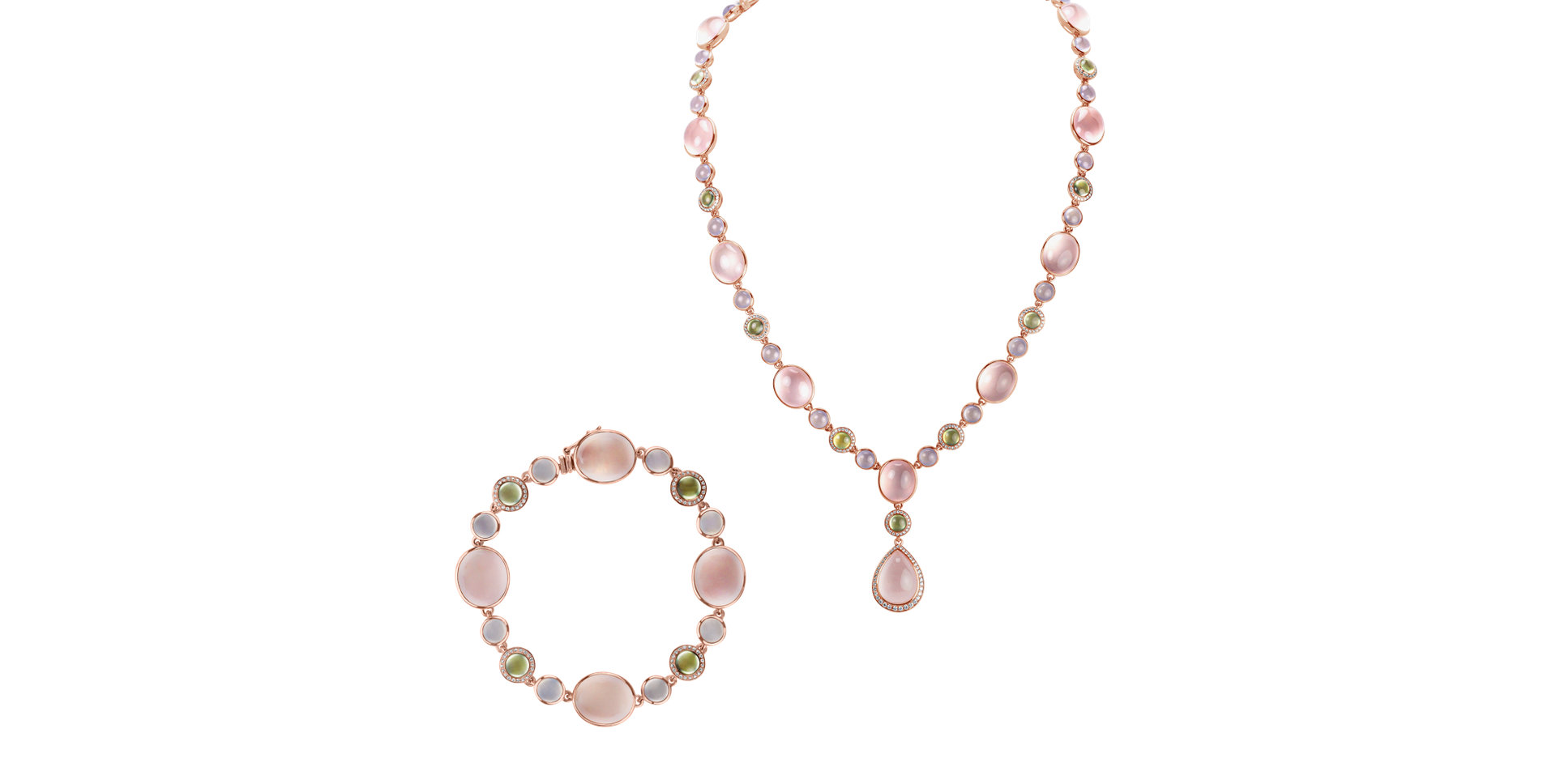 Náramek s diamanty a drahokamy Spring Breeze