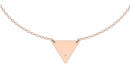 Náramek s diamantem Triangle Love