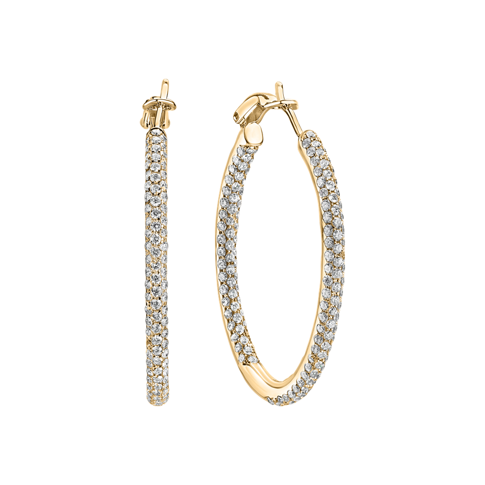 Náušnice s diamanty Moonlight Rain