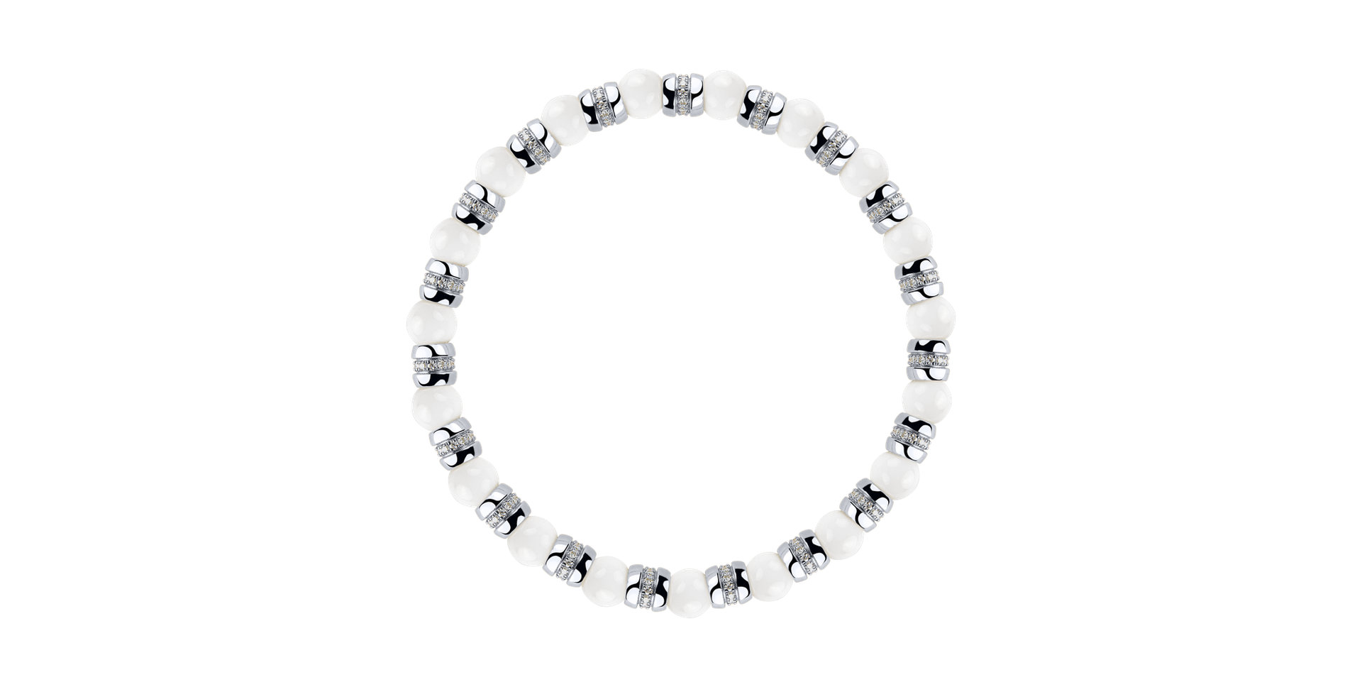 Náramek s diamanty a acháty Essential Shine