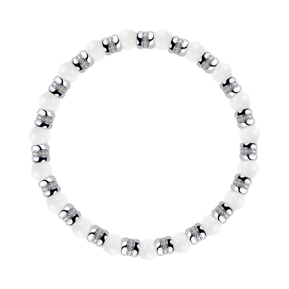 Náramek s diamanty a acháty Essential Shine