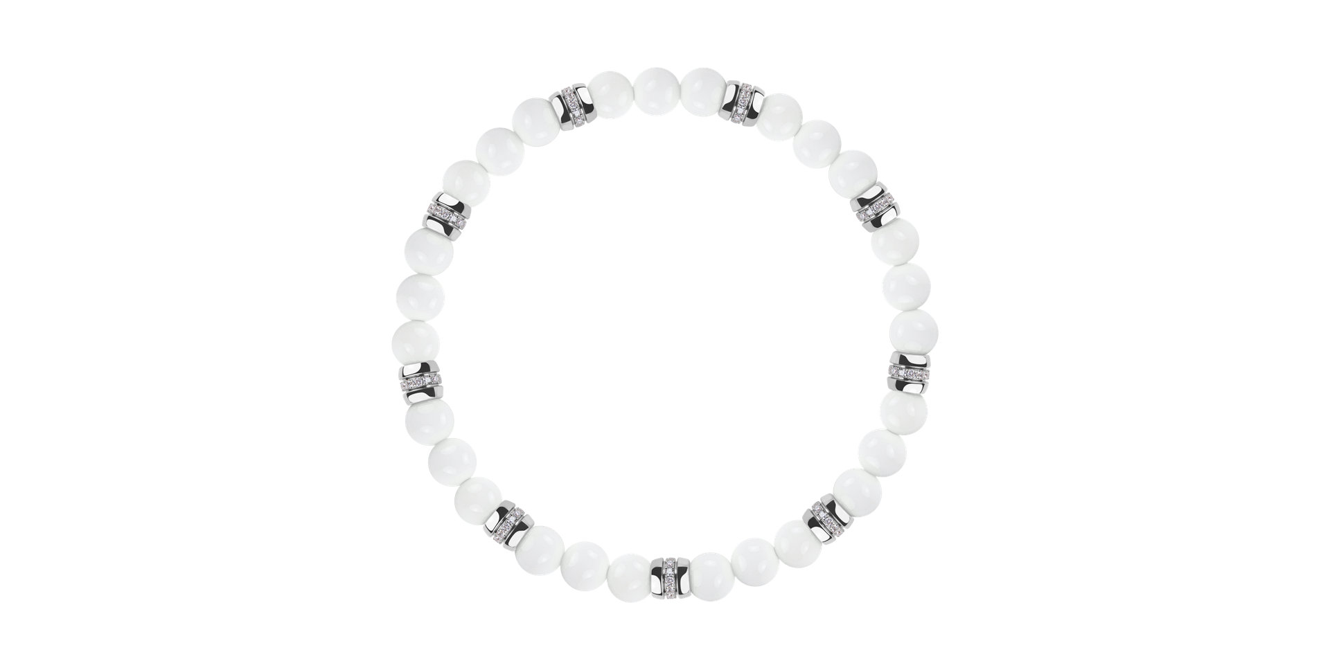 Náramek s diamanty a acháty Neverending Style