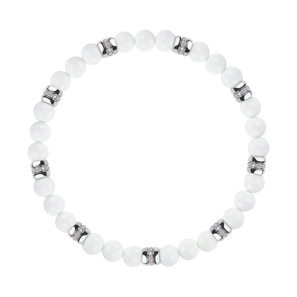 Náramek s diamanty a acháty Neverending Style