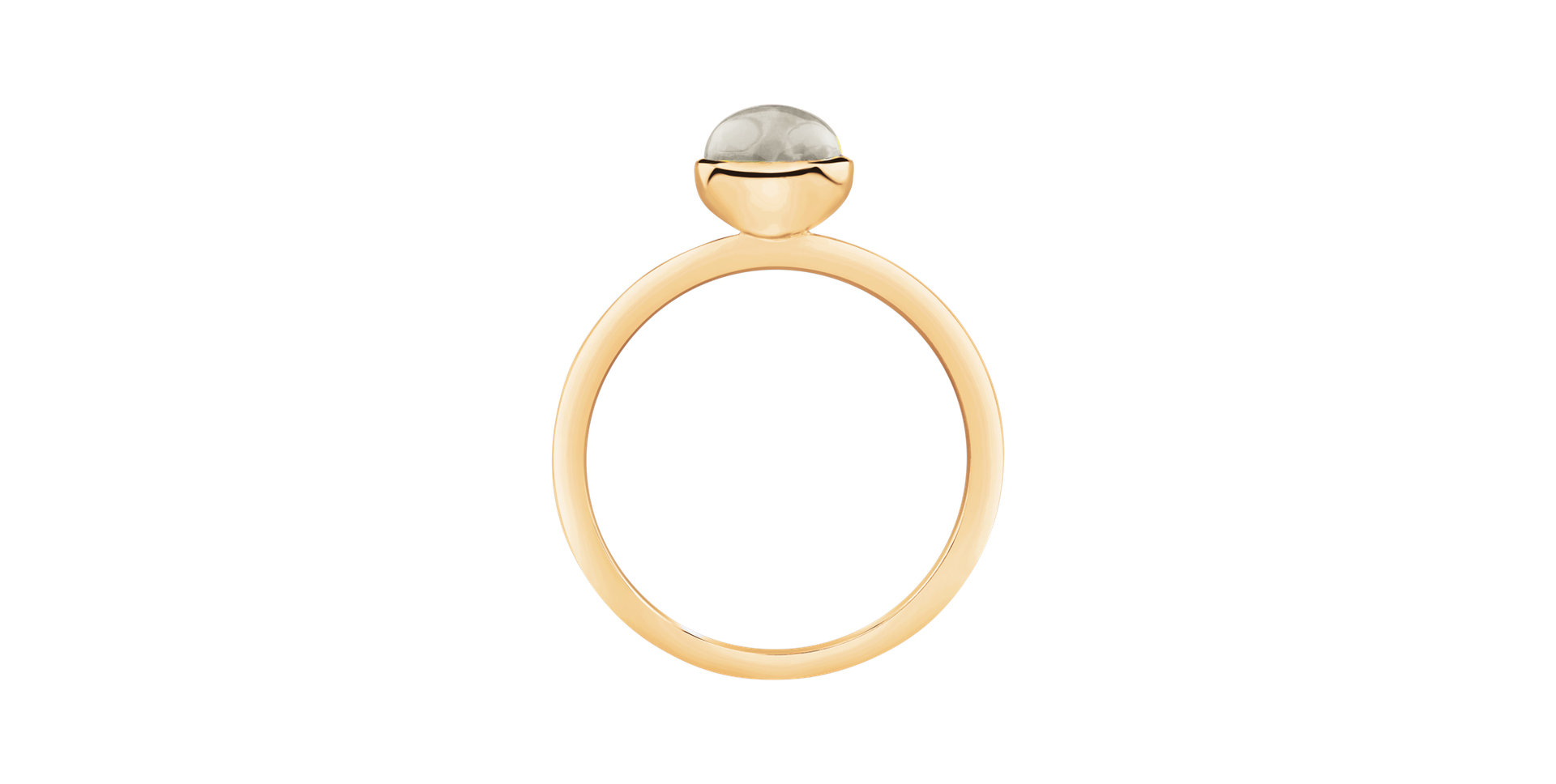 Prsten s bílým měsíčním kamenem Bonbon