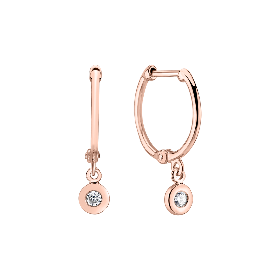 Náušnice s diamantem Amazing Heaven