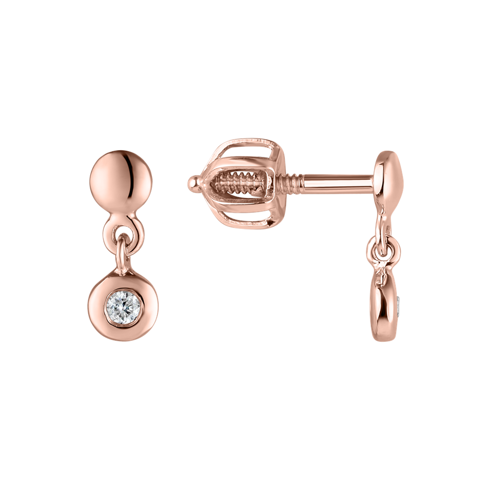 Náušnice s diamantem Amazing Heaven