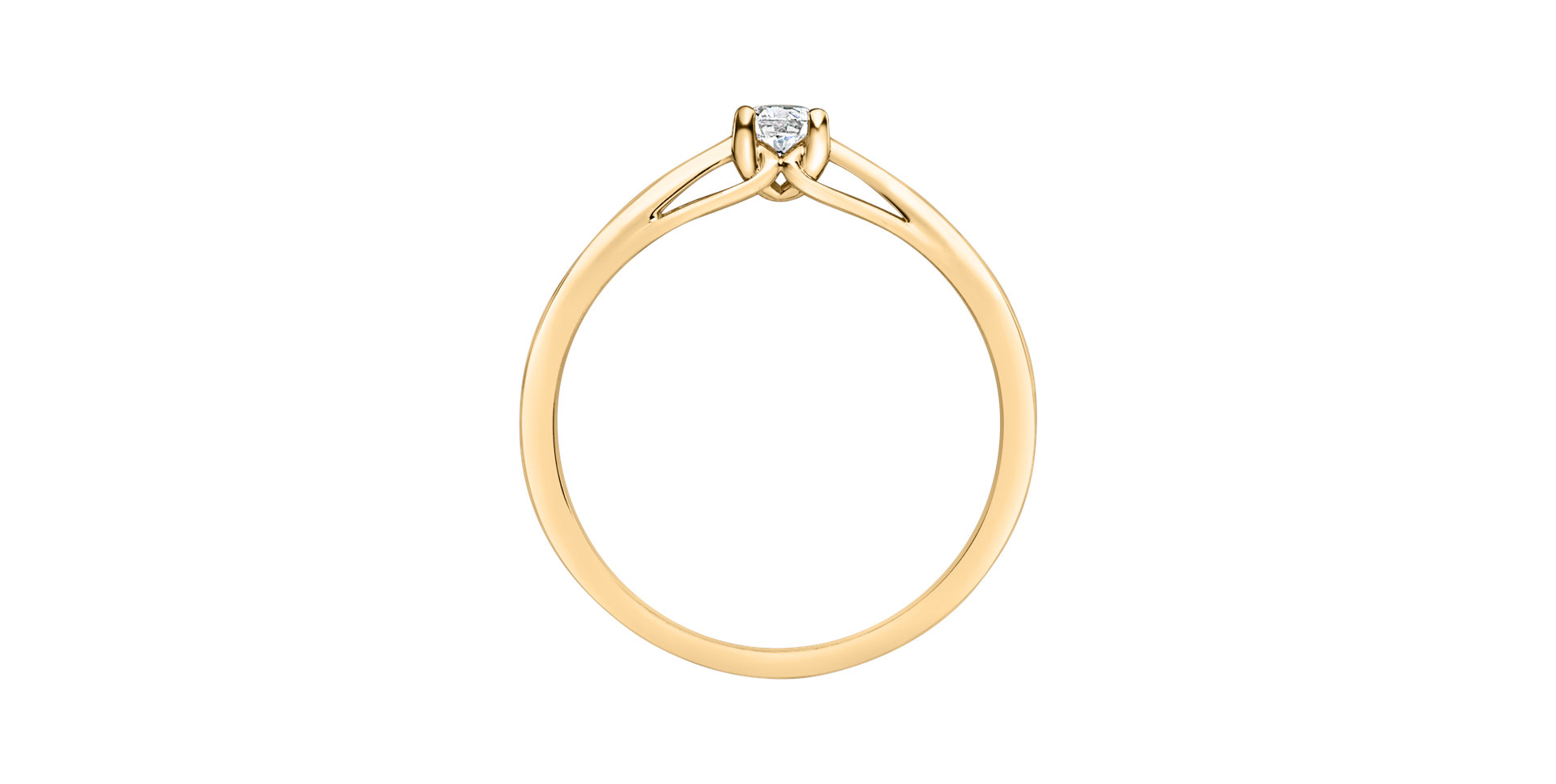 Prsten s diamantem Glossy Promise