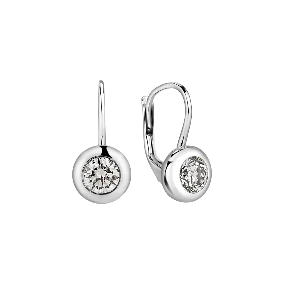 Náušnice s diamantem Sparkling Dots