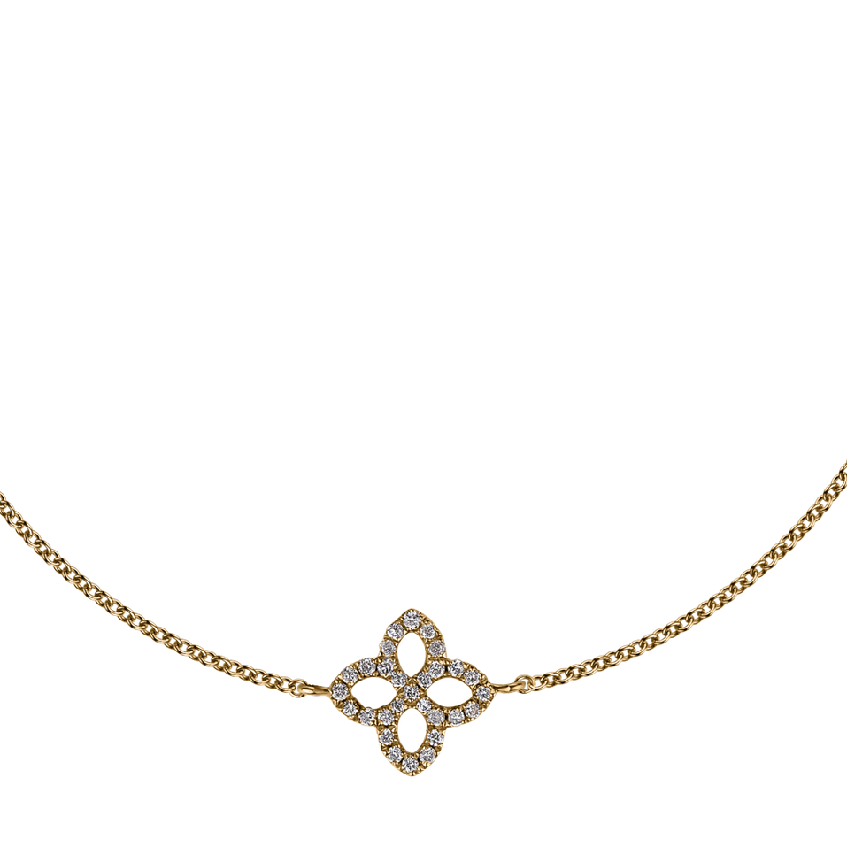 Náramek s diamanty Glamorous Petals