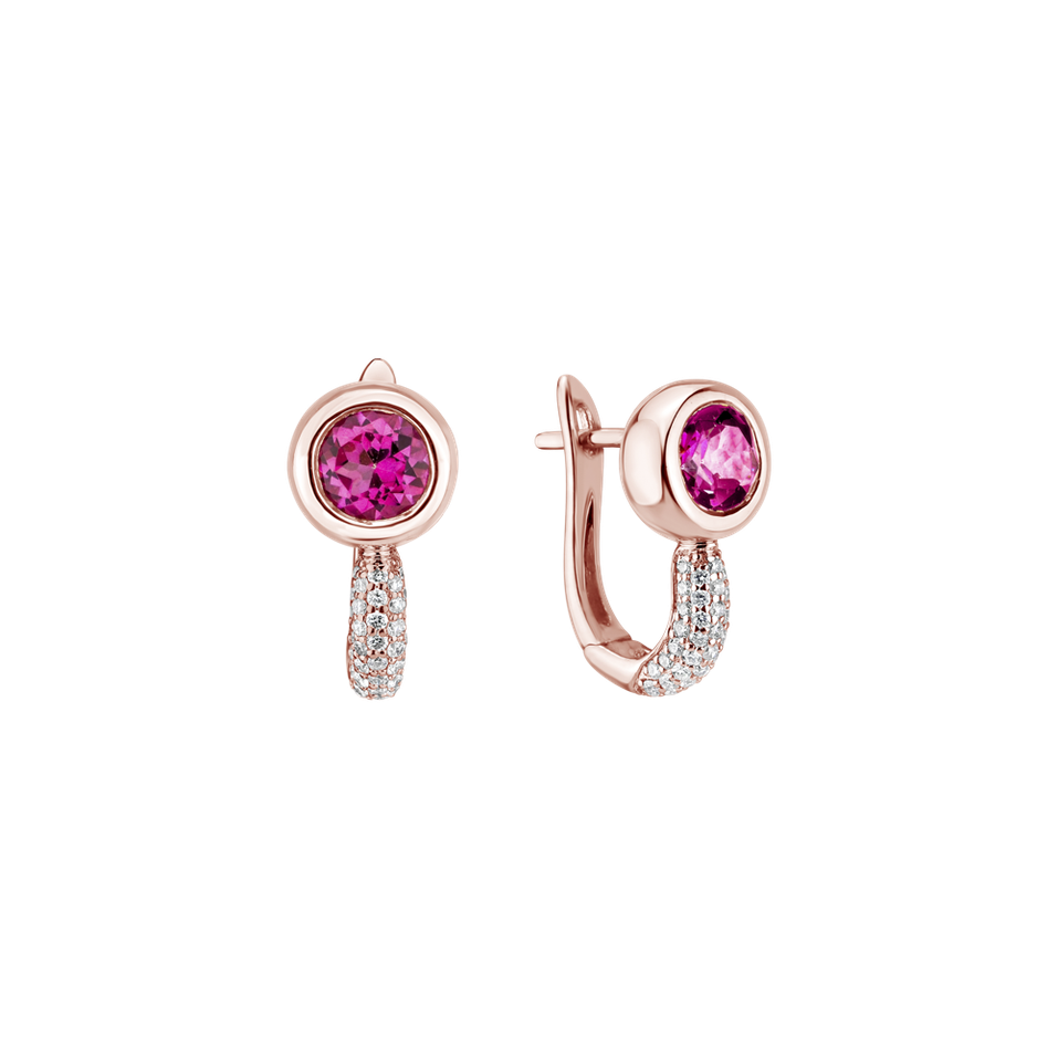 Náušnice s topazem a diamanty Starshine Essence