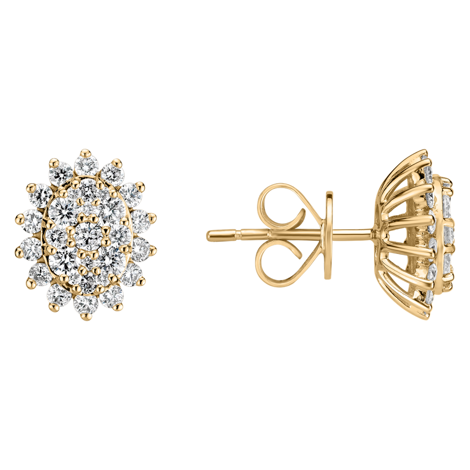 Náušnice s diamanty Midnight Star